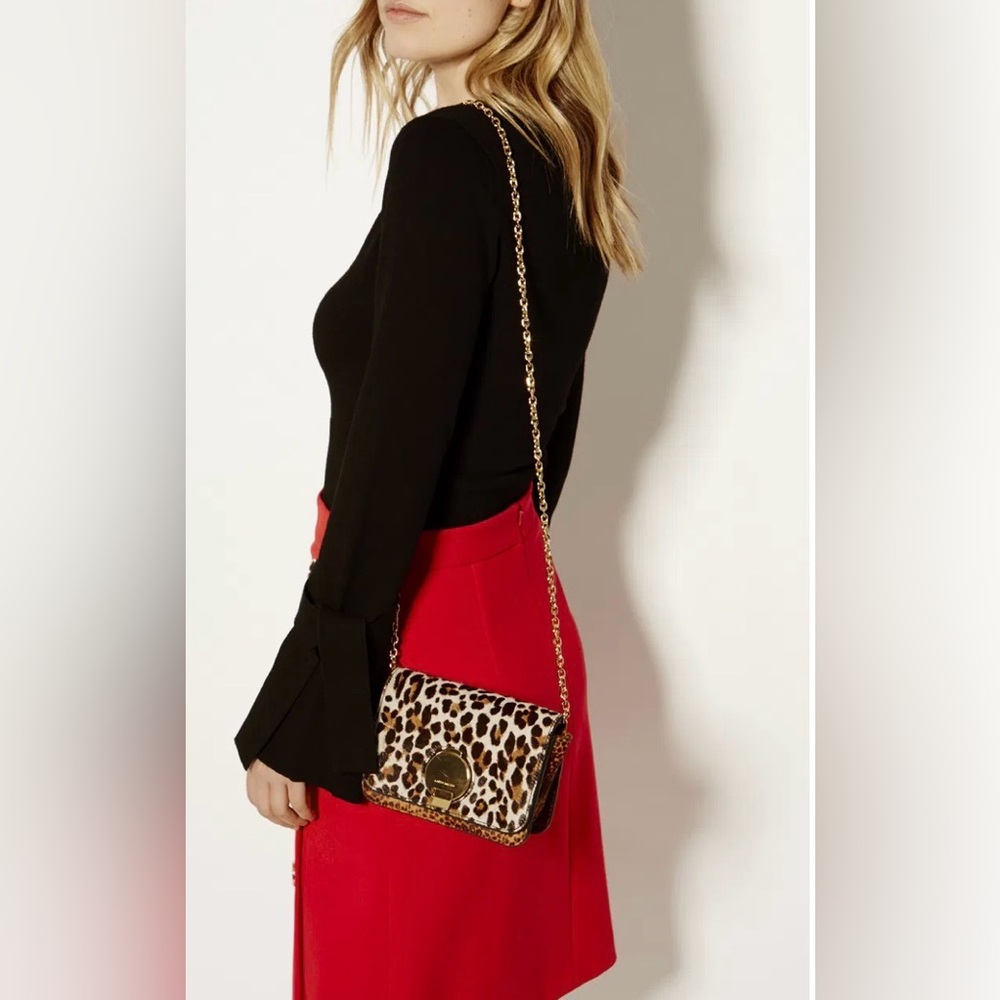 Karen Millen Animal Print Crossbody Bag